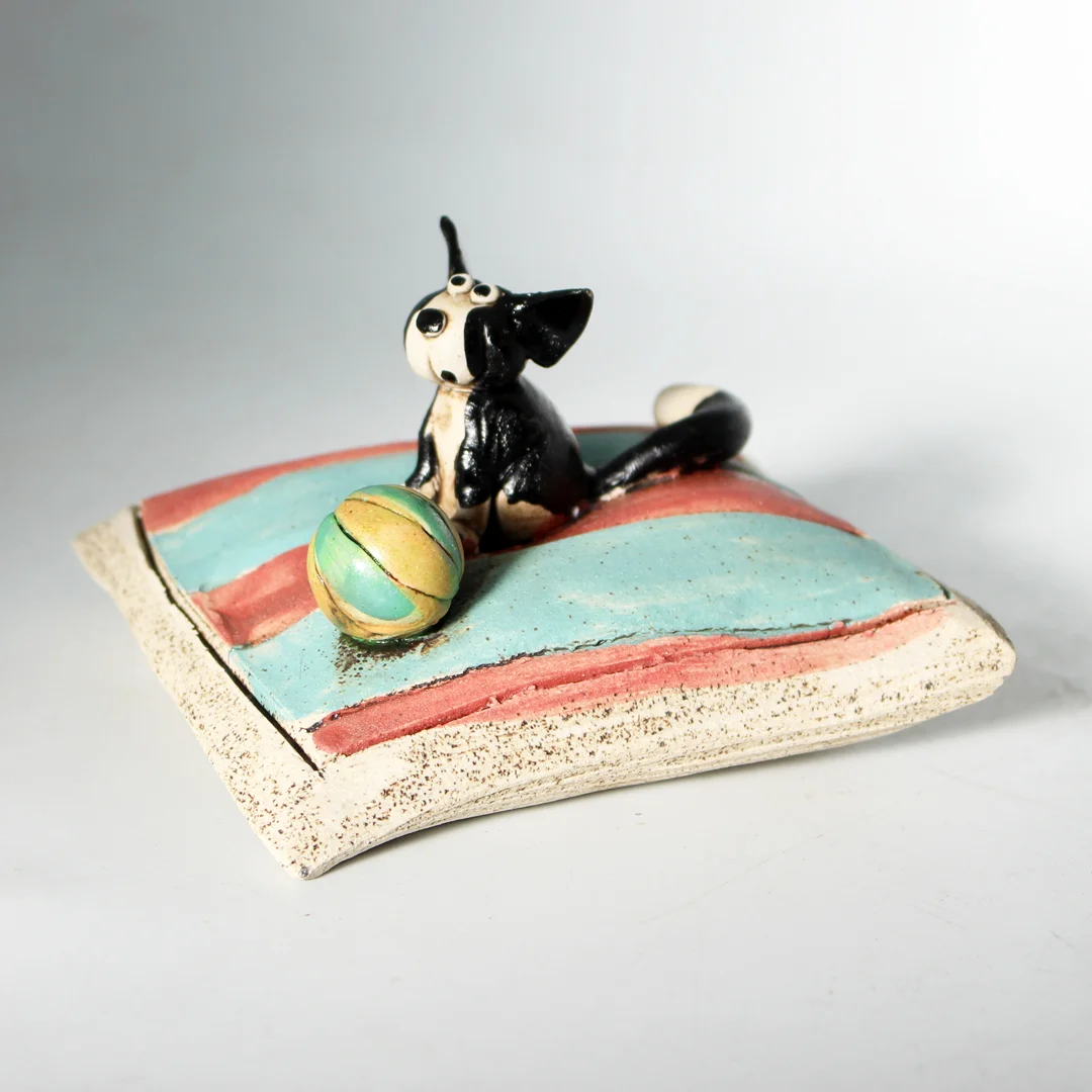 Bicolour Cat Pillow