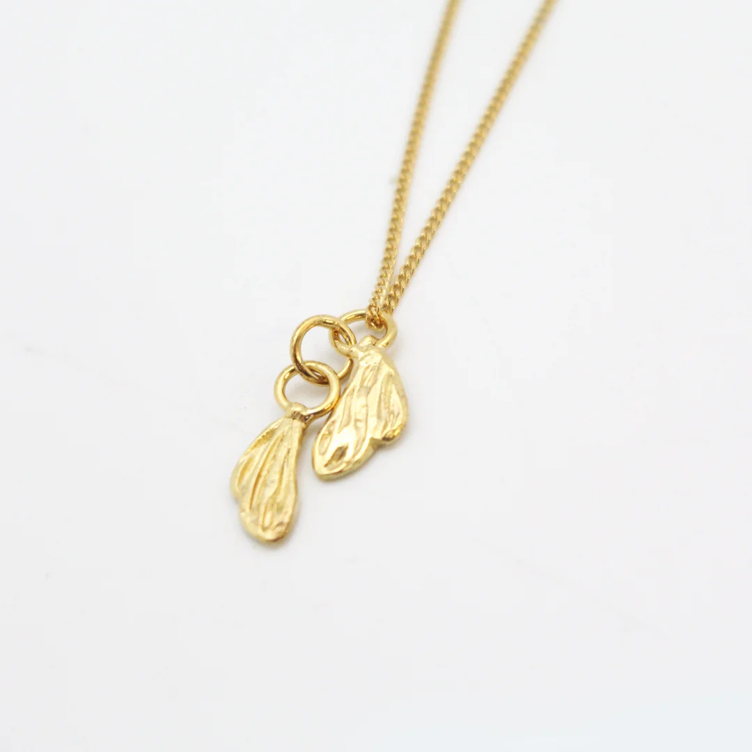 Gold Tiny Wings Pendant