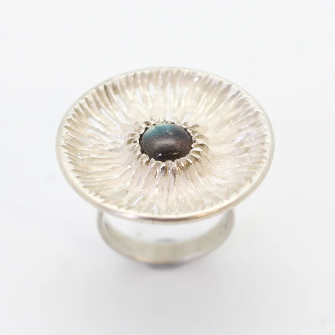 Labradorite Mushroom Ring