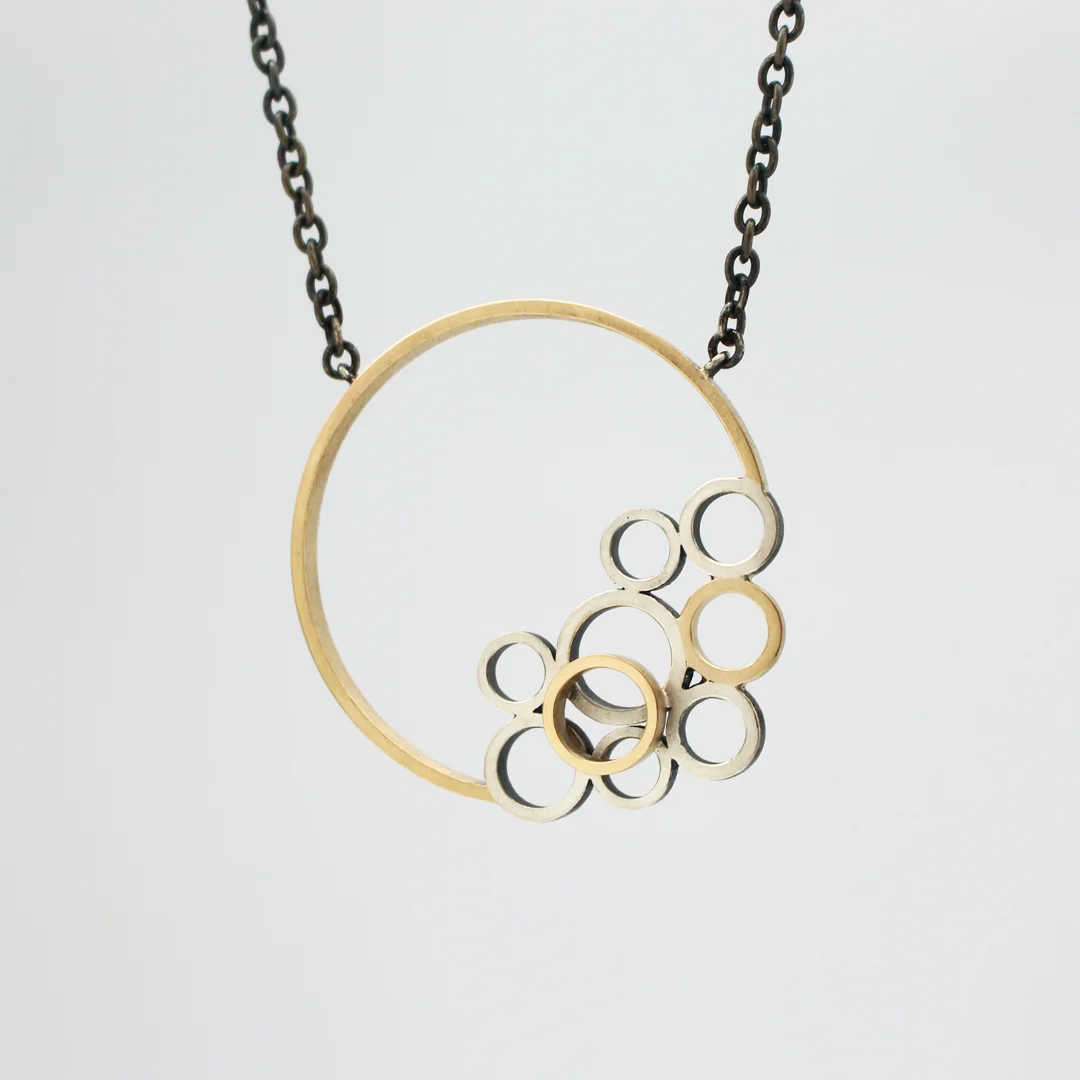 Circle Cluster Necklace