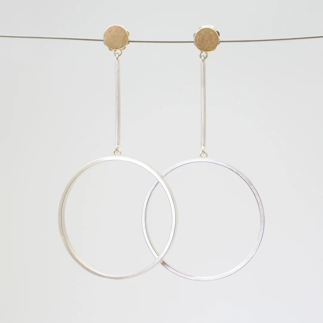 Big Circle Drop Earrings