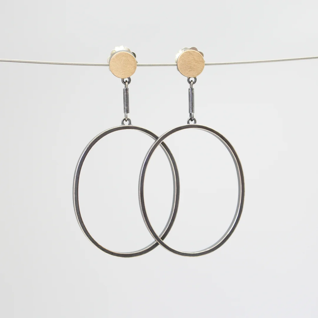 Oval Drop Earrings