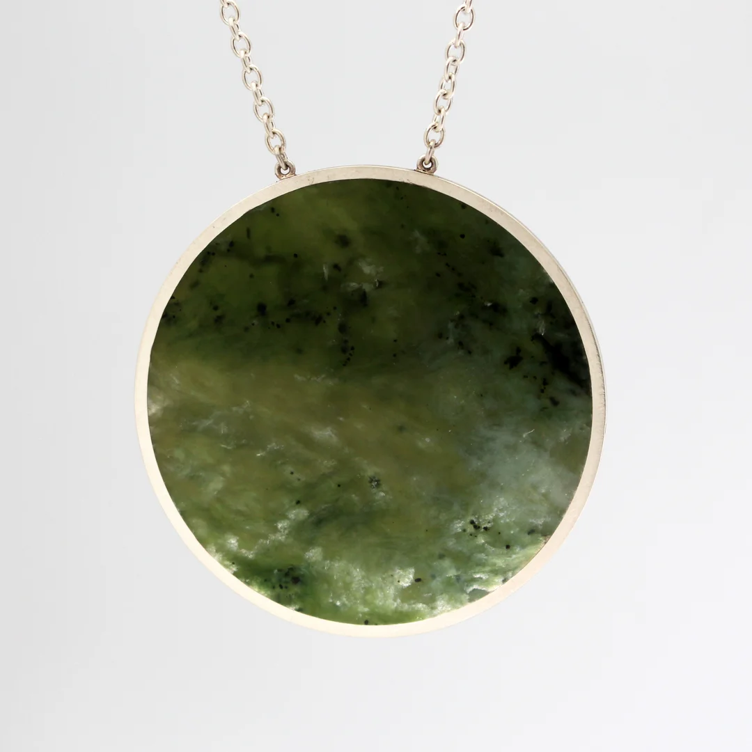 Large Pounamu Disc Pendant