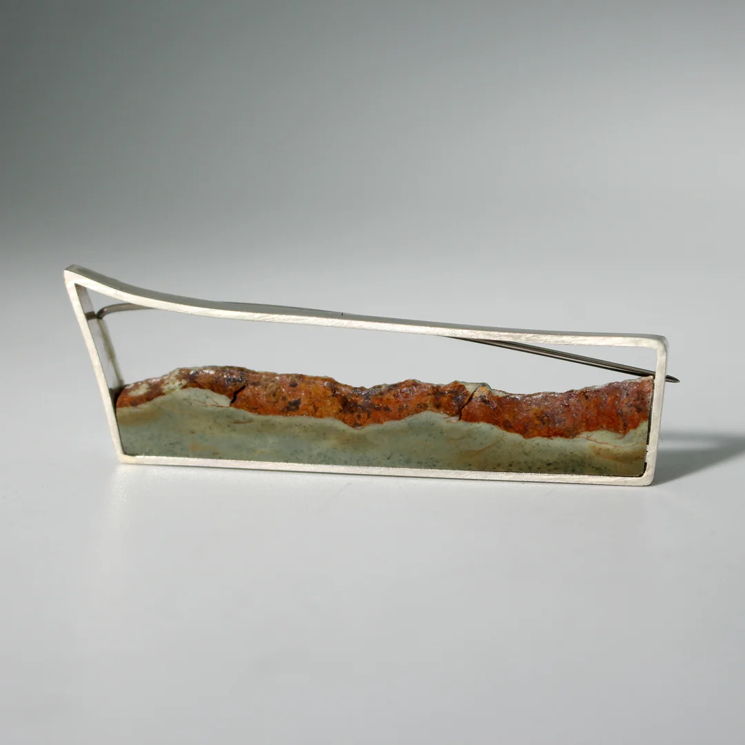Mountainscape Brooch