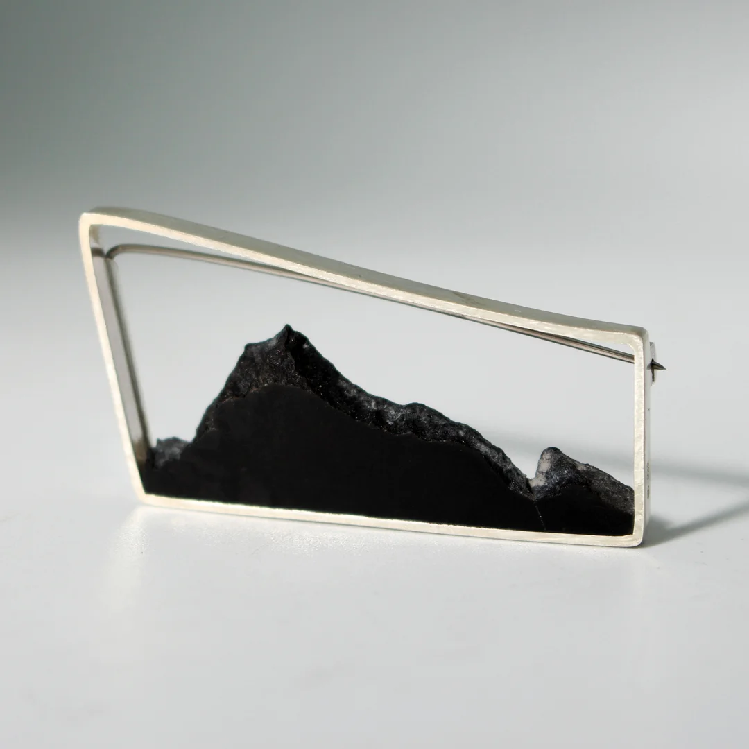 Mountainscape Brooch