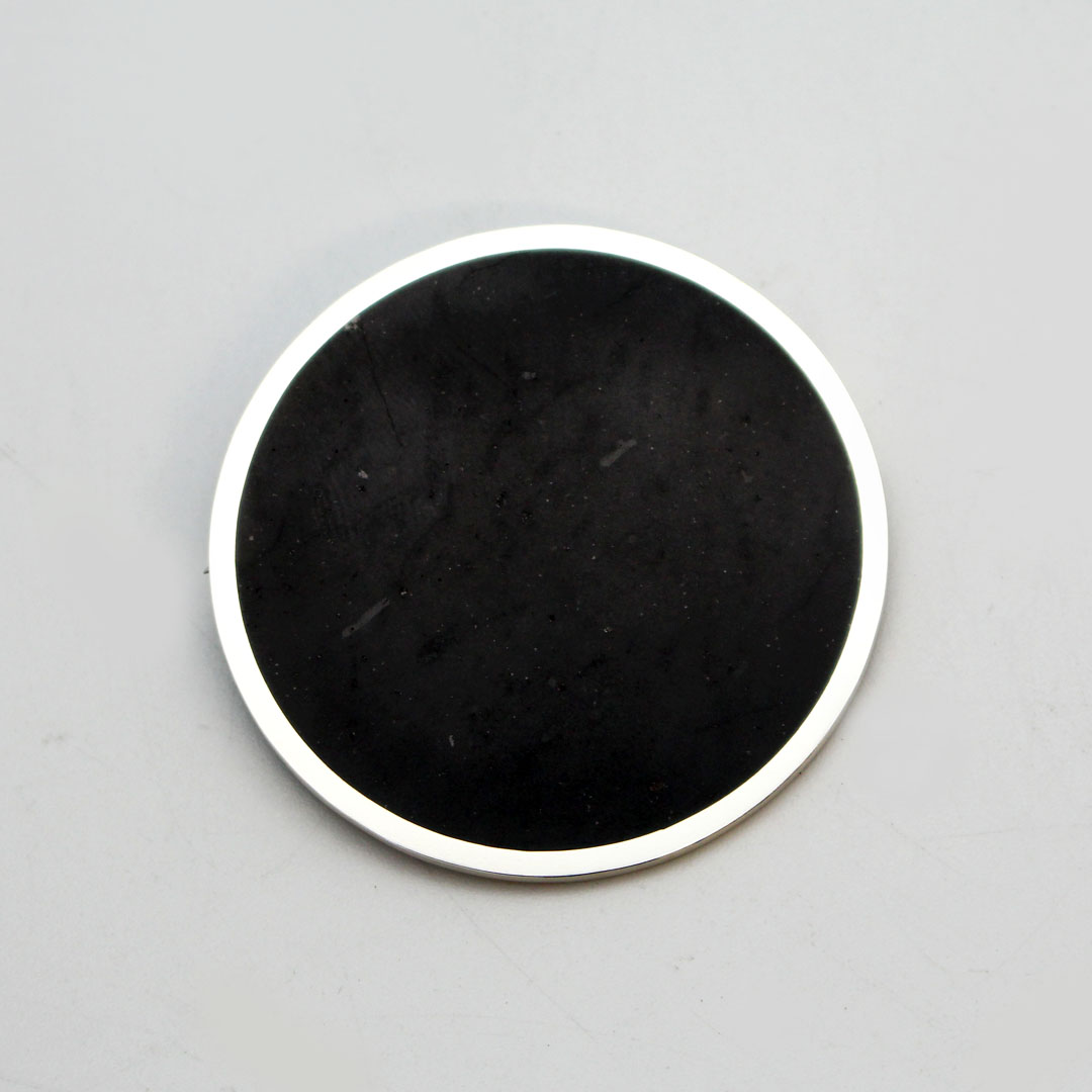 Basalt Disc Brooch