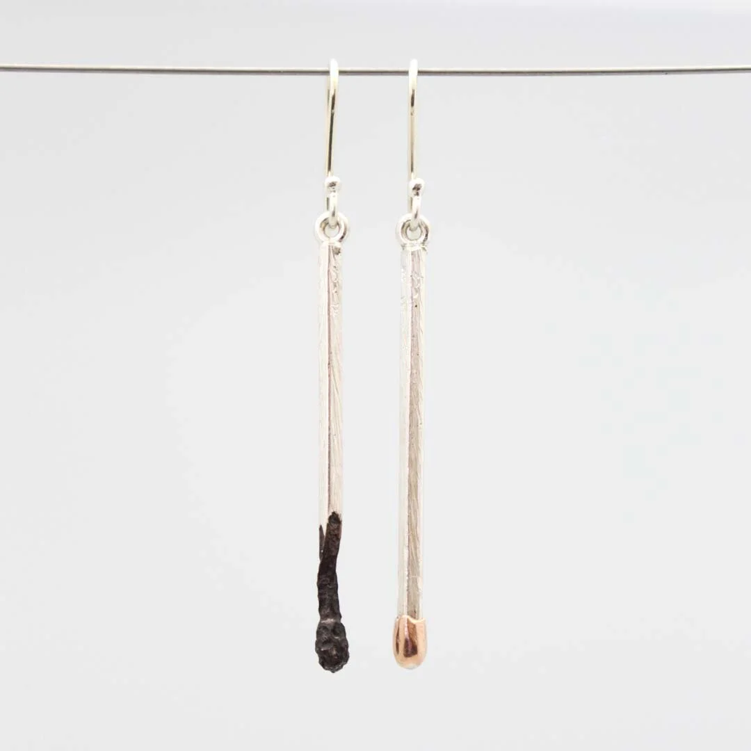 Matchstick Earrings