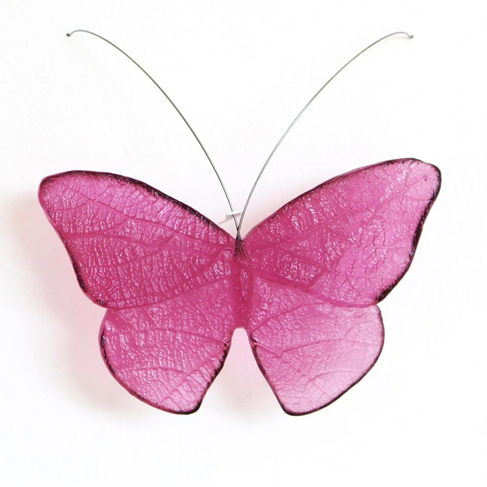 Gold Amethyst Butterfly