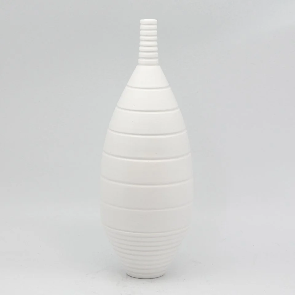 White Grooved Bottle