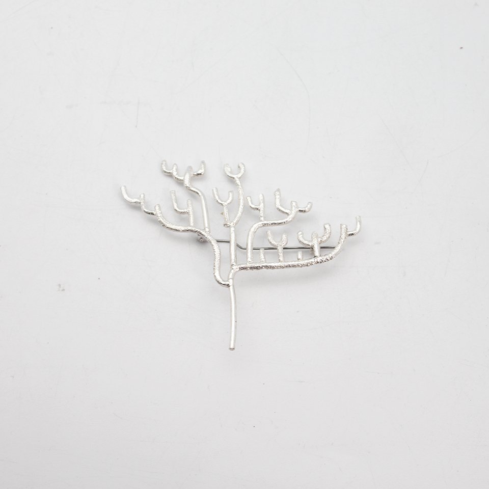 Coral Brooch
