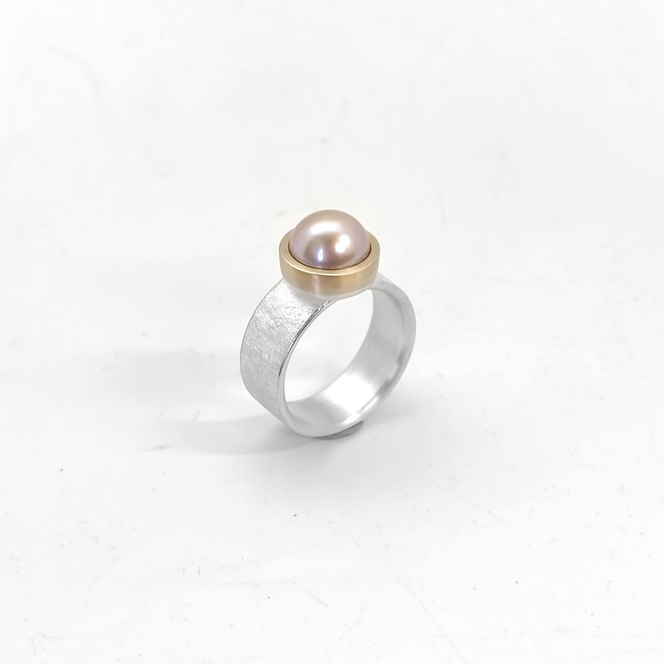 Pink Pearl Ring