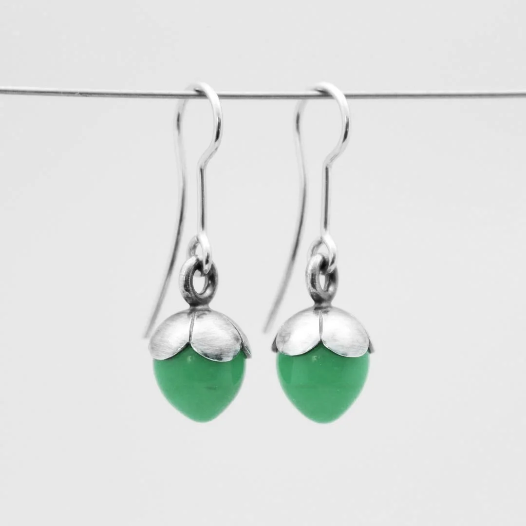 Green Bud Earrings