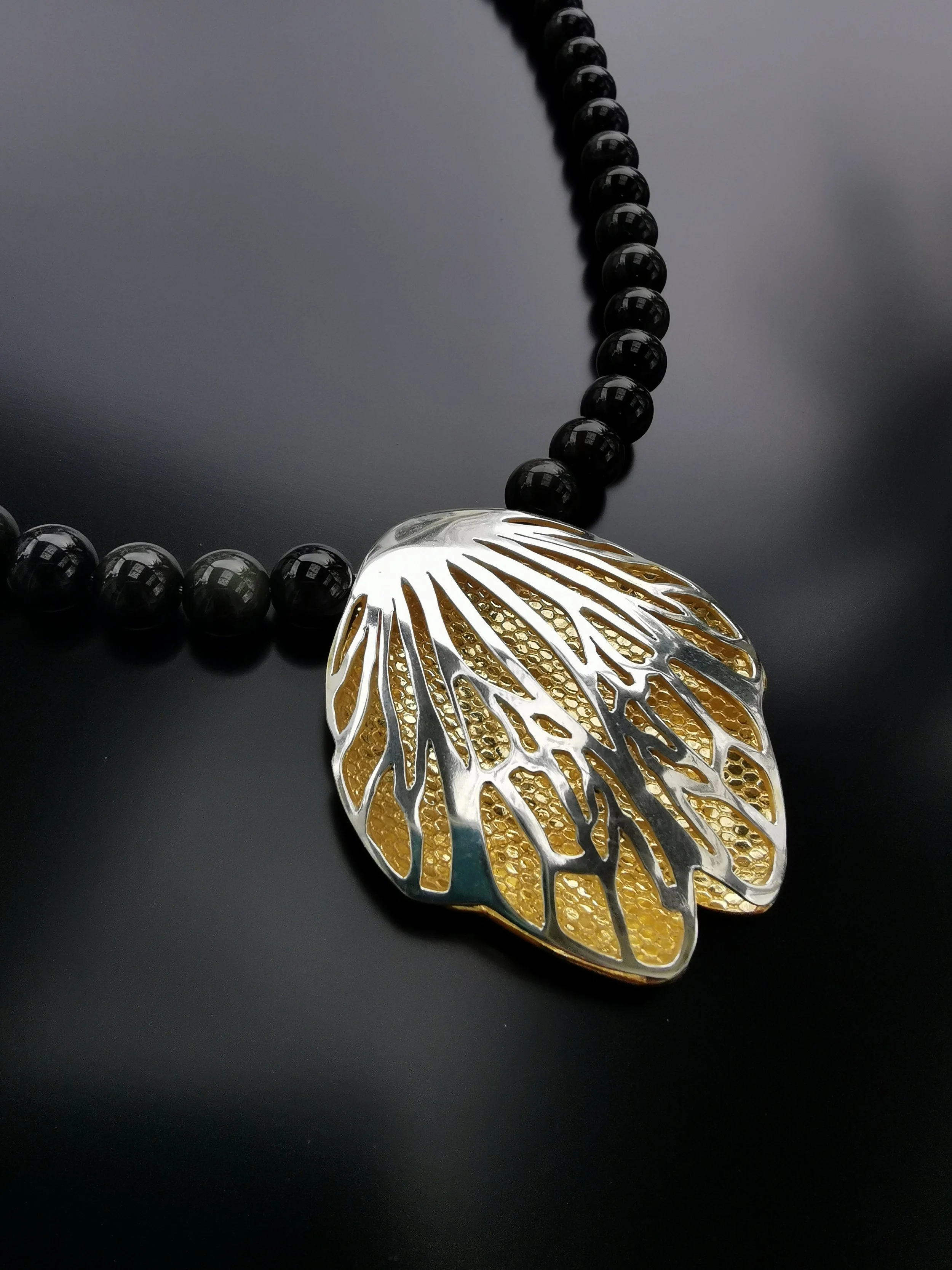 Bee Wing Mandala Necklace