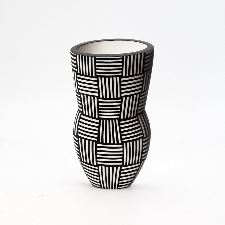 Optical Weave Vase