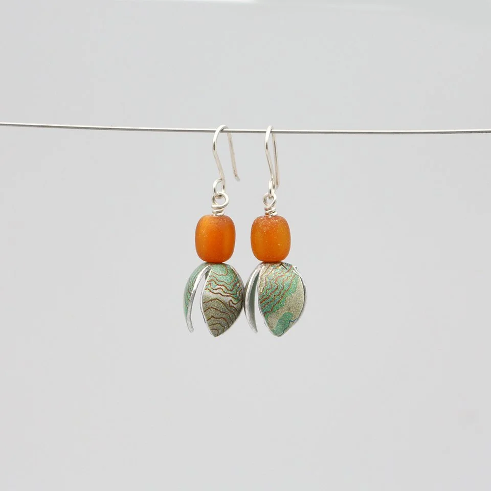 Leaf Map Earrings