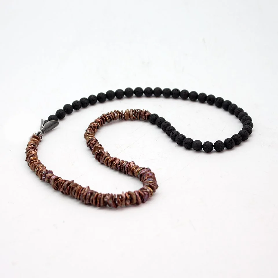 Lure Lava Pearl Necklace