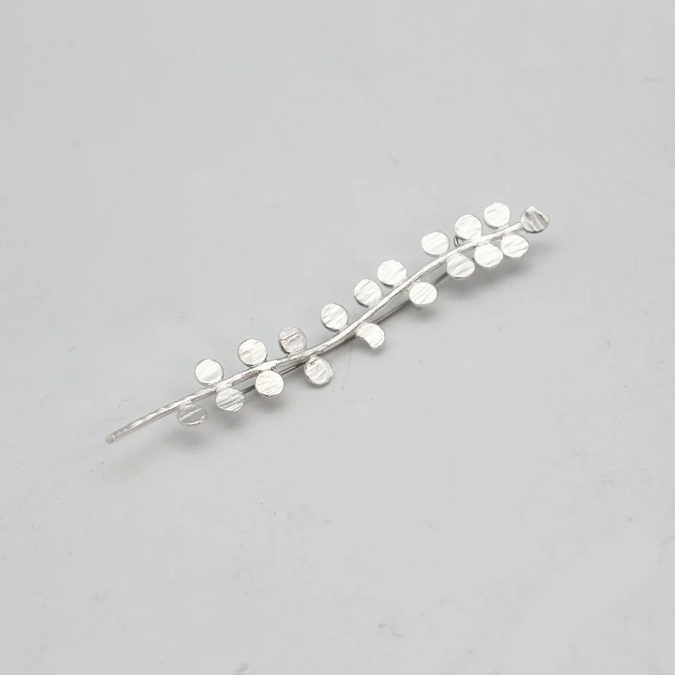 Silver Kowhai Brooch