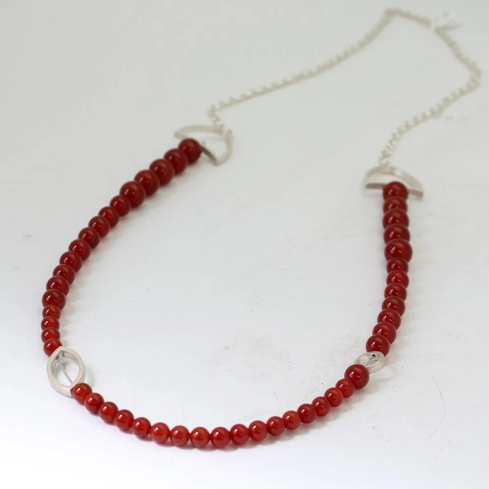 Graduated Carnelian Necklace