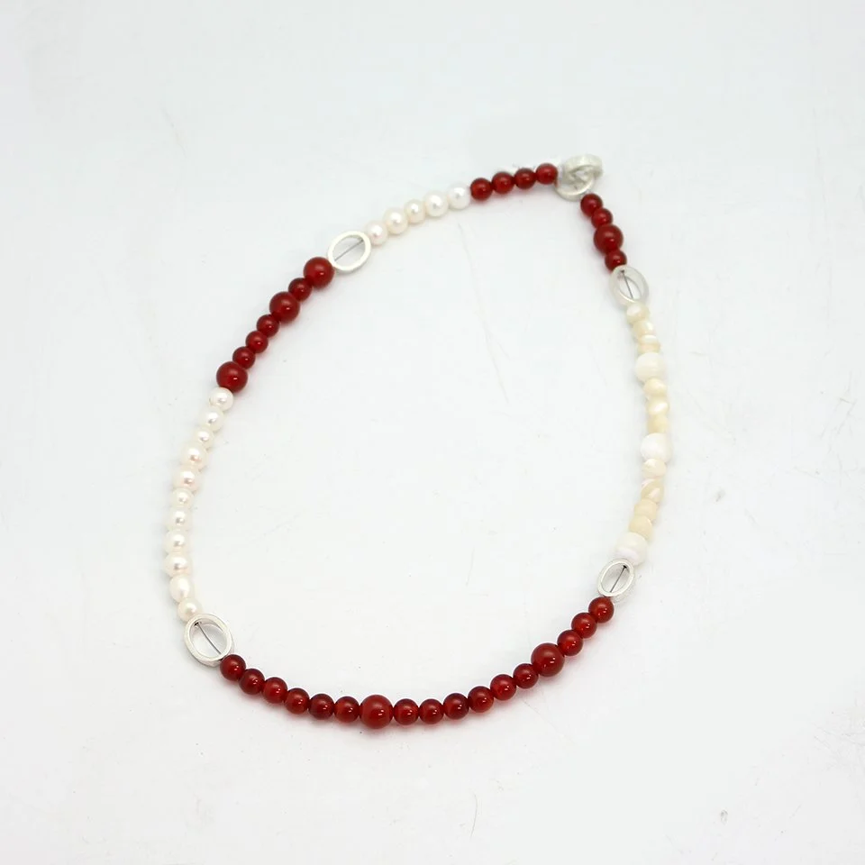 Carnelian Catch-Up Necklace