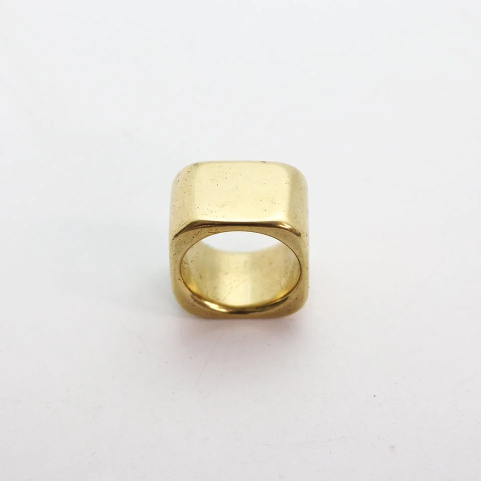 Brass Square Ring