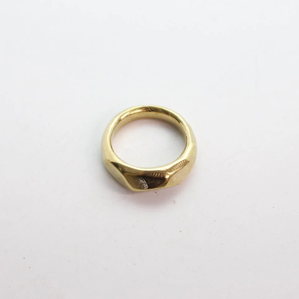 Brass Geo Ring