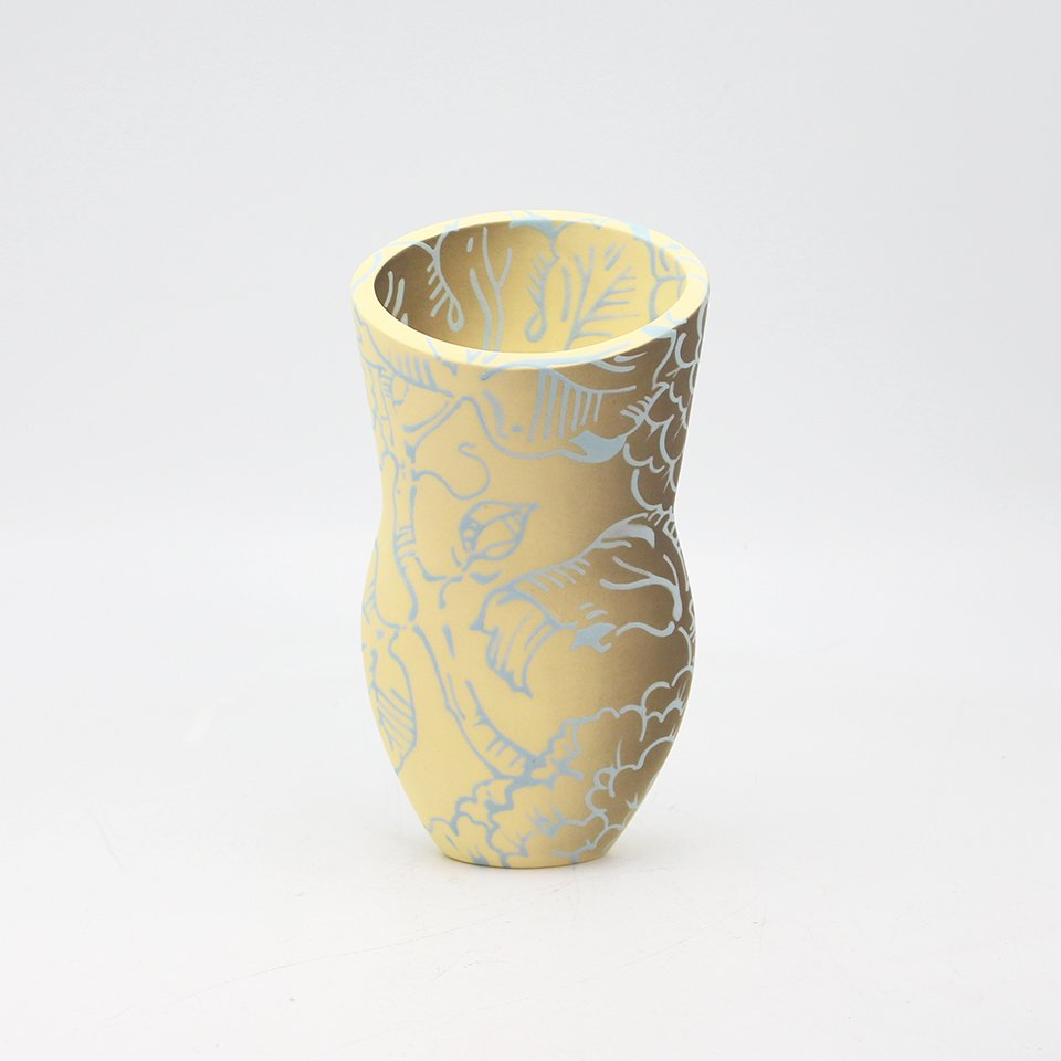 Floral Cubist Vase