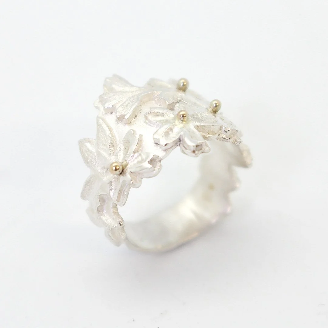 Carved Blossom Ring