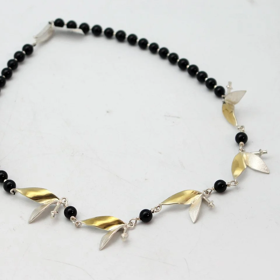 Onyx Bamboo Necklace