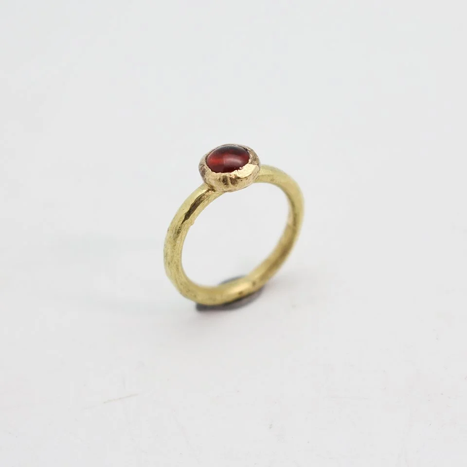 Garnet Gold Ring