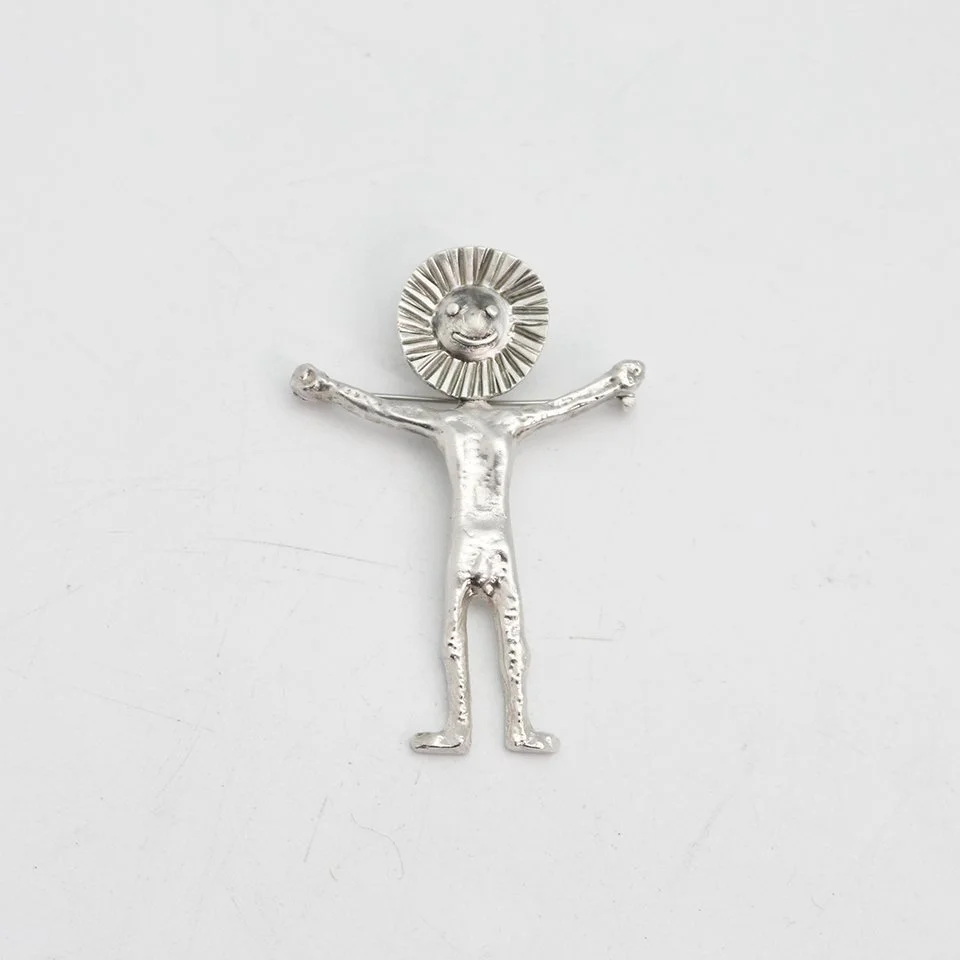 Flower Man Brooch