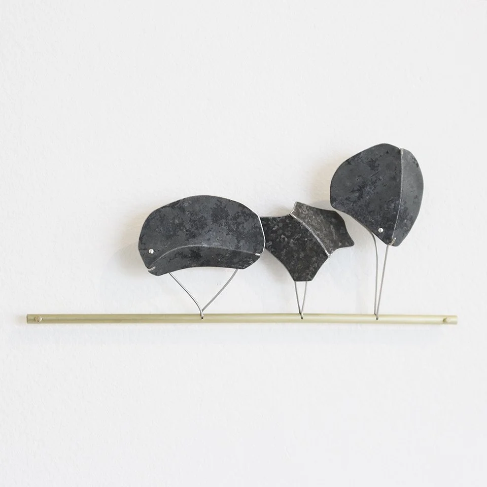 Landscape Sculpture/Brooch Set
