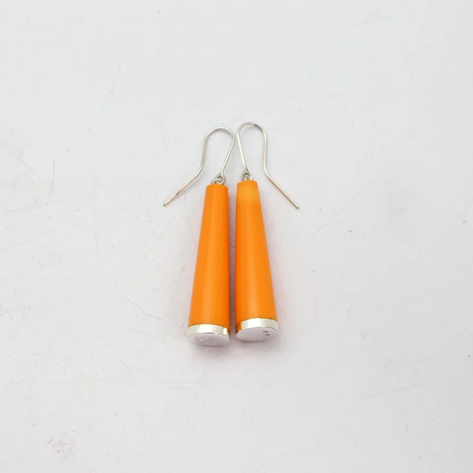 Orange Huia Earrings