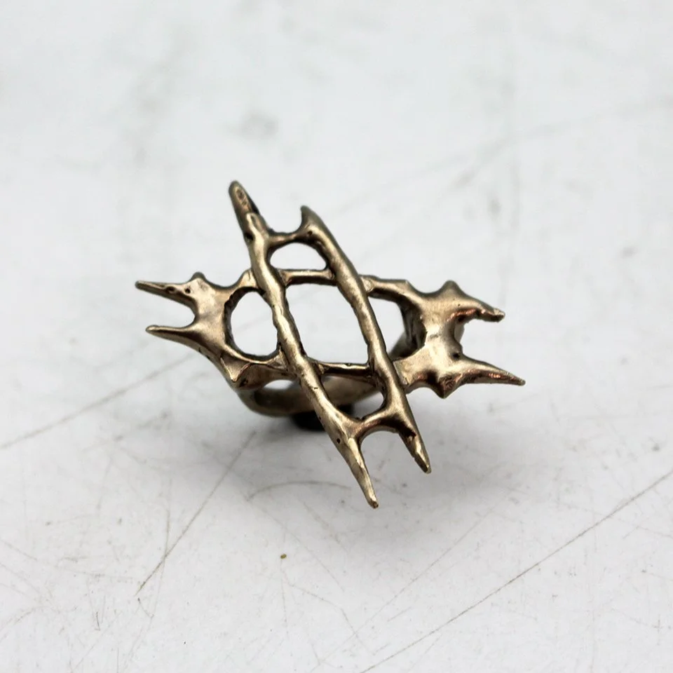 Crossed Rectangles Ring