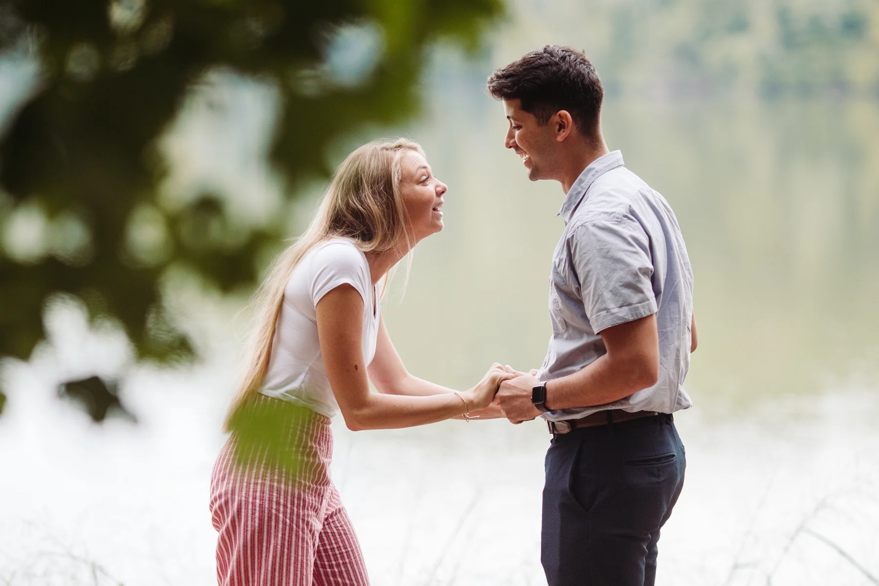 A sweet summer proposal at Radnor Lake in Nashville, Tennessee | Nashville engagement photographer