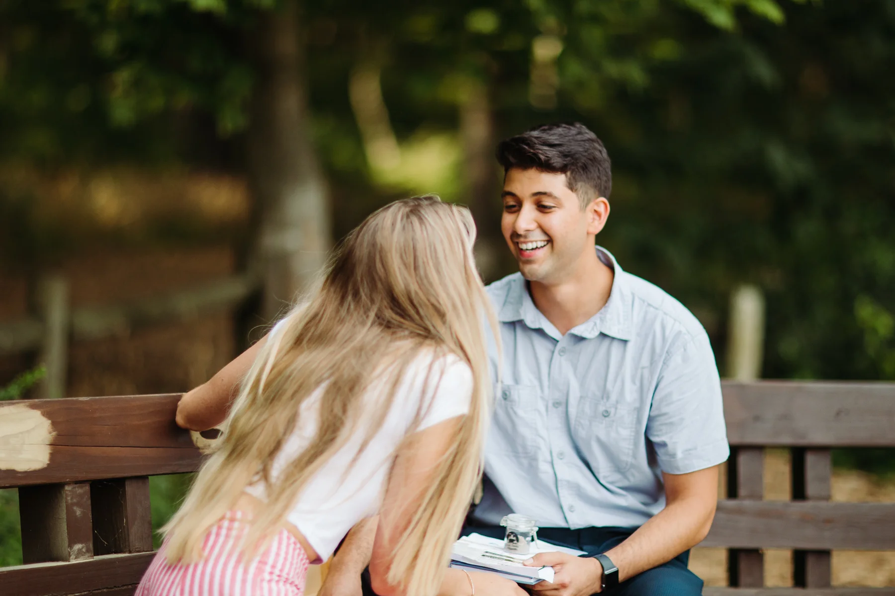A sweet summer proposal at Radnor Lake in Nashville, Tennessee | Nashville engagement photographer