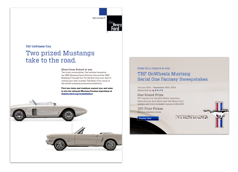  Mustang Sweepstakes print + web ad 