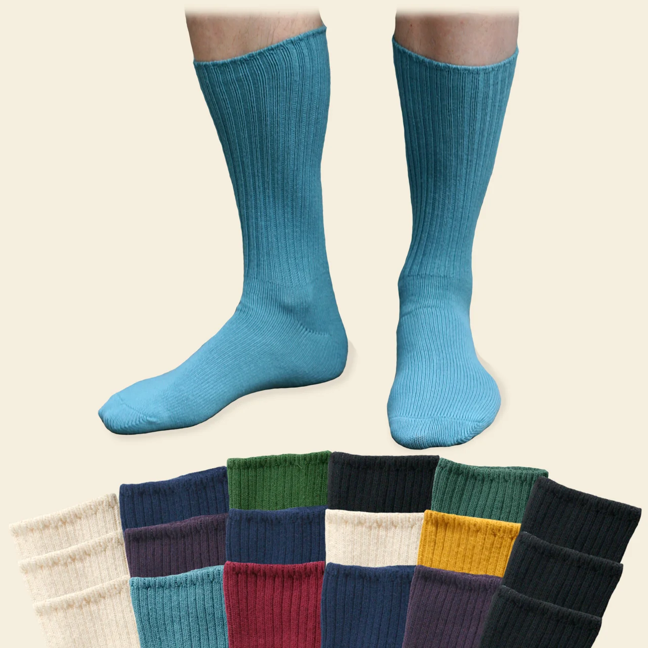 3-pack Organic Cotton Crew Socks