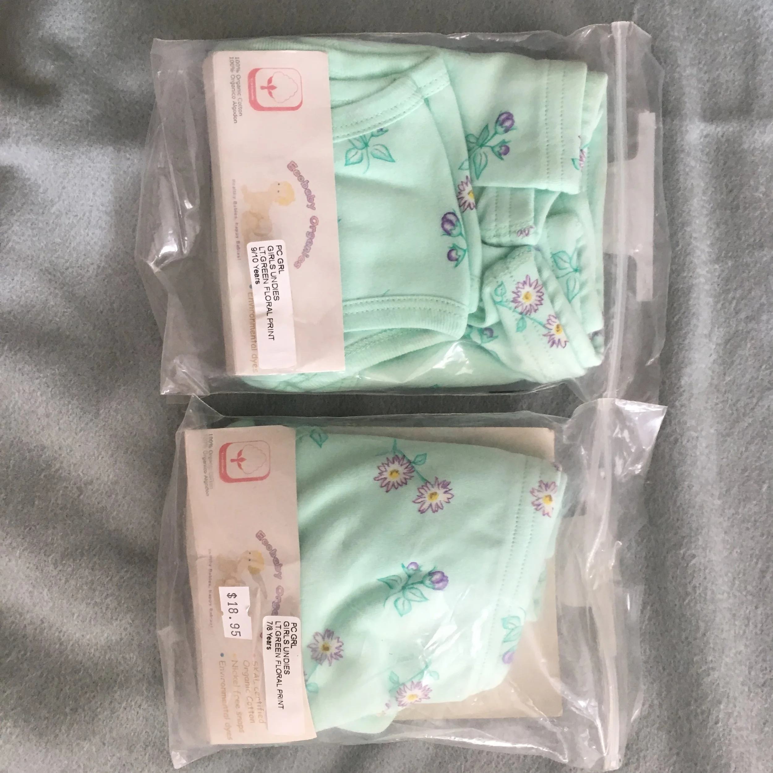 Ecobaby Organics Girl's Underwear