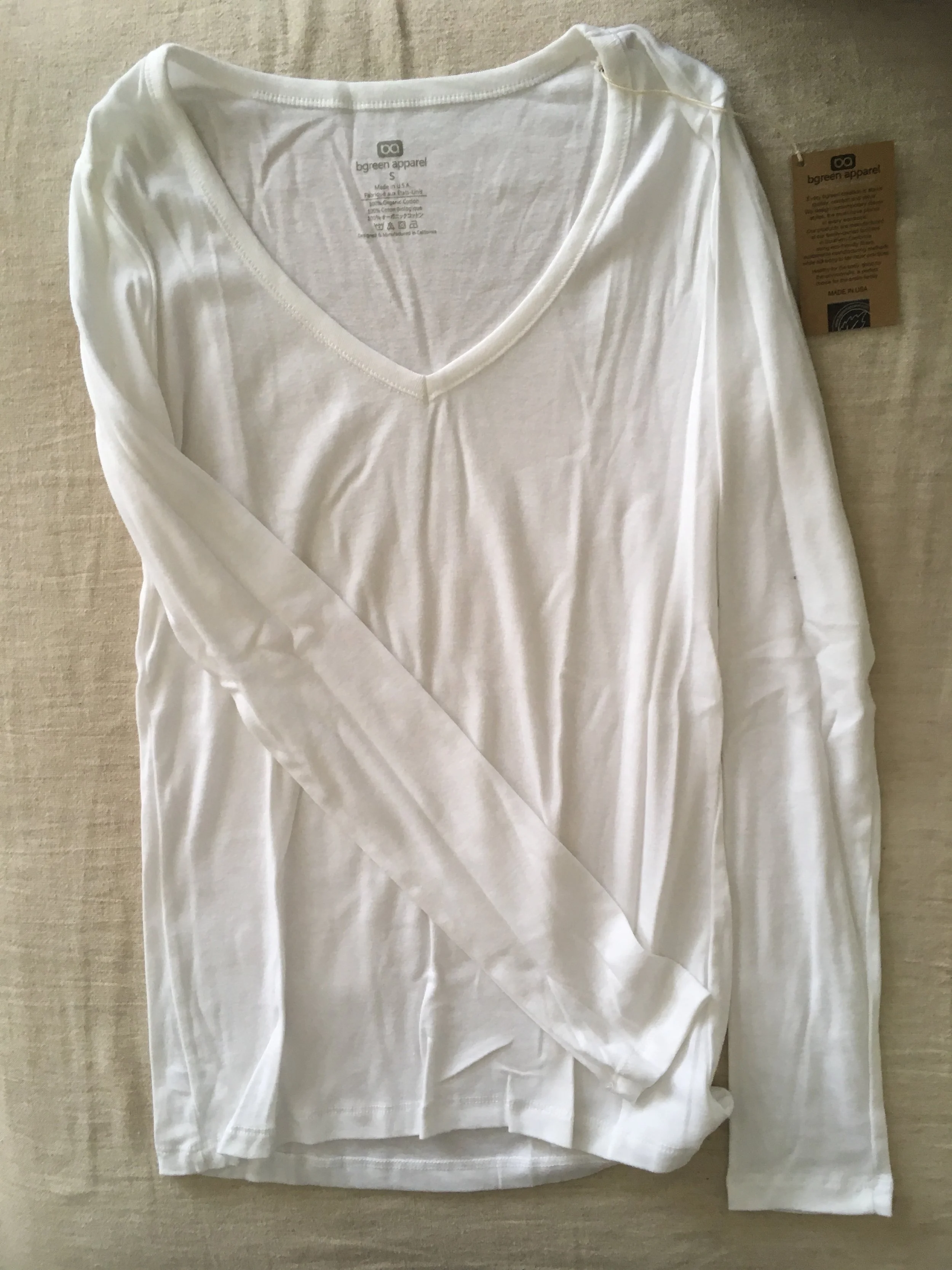 Long Sleeve Bgreen Scoop Neck Shirt