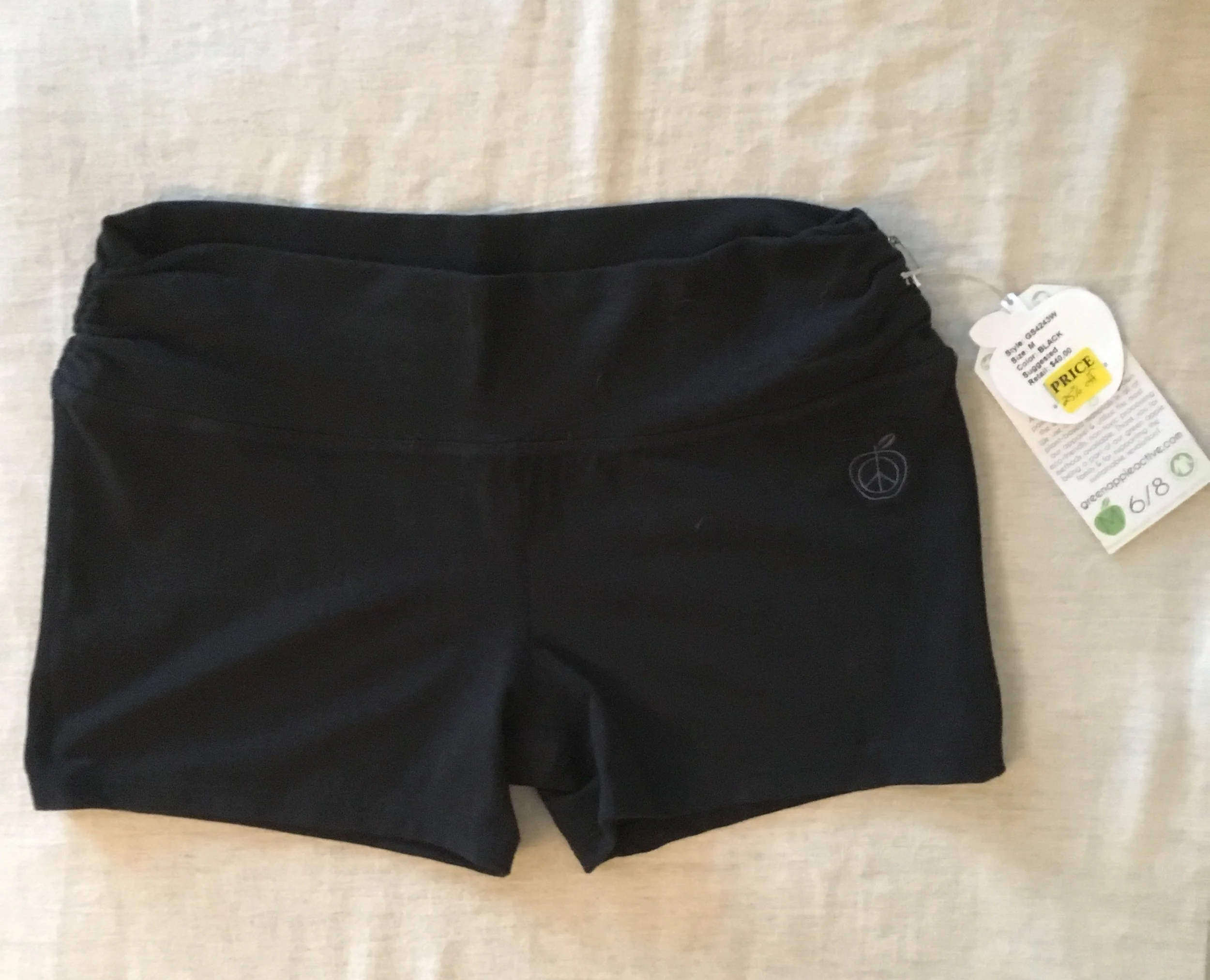 Green Apple Tight Athletic Shorts