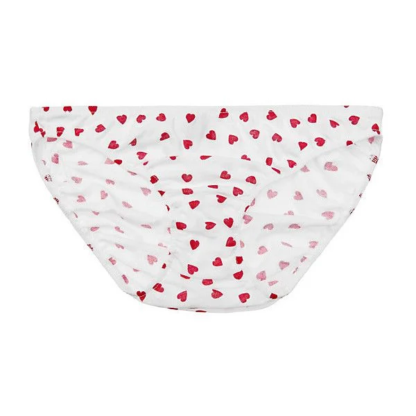 Organic Cotton Panties w/ Hearts
