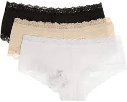 Organic Cotton Panties w/ Lace Trim