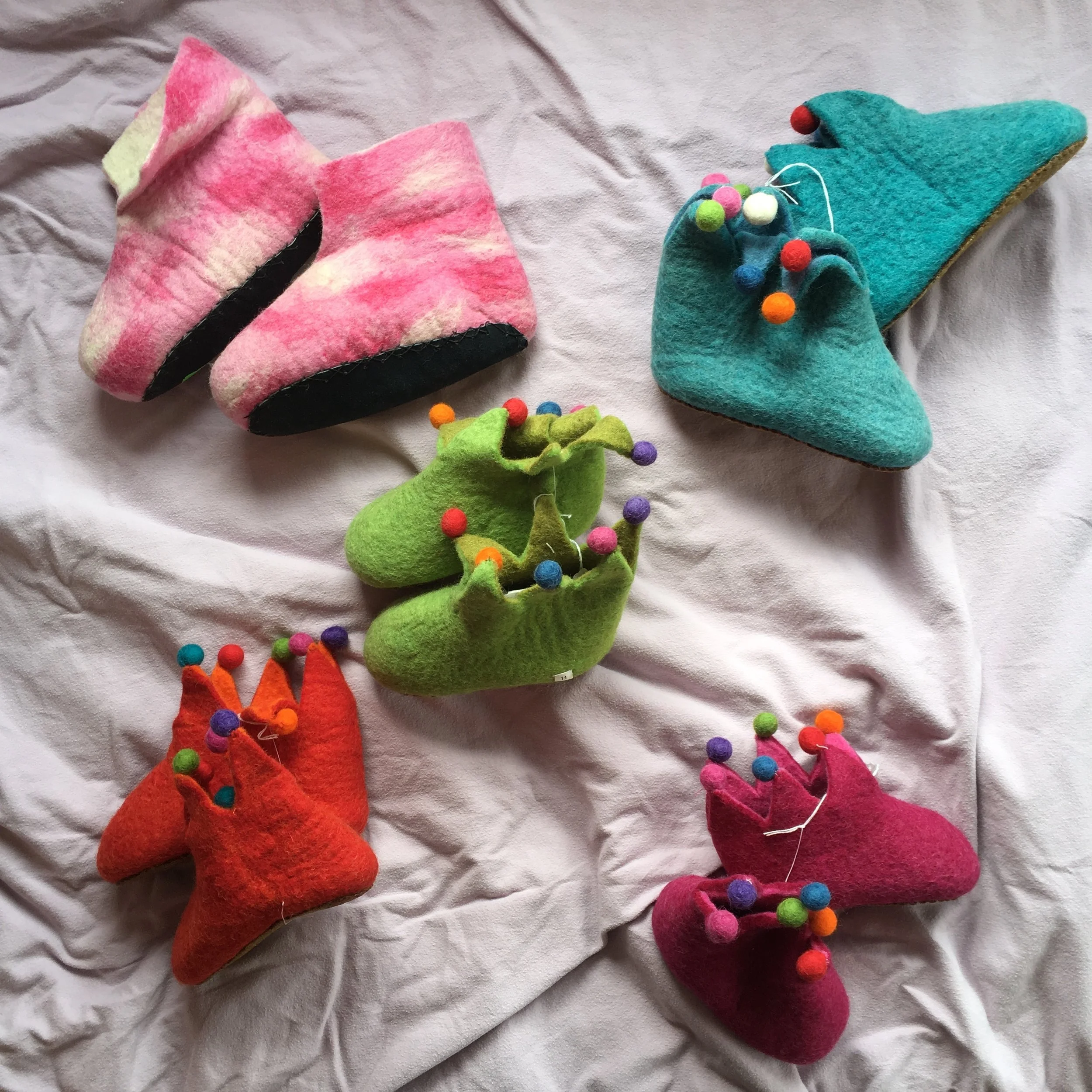 Handmade Wool Booties