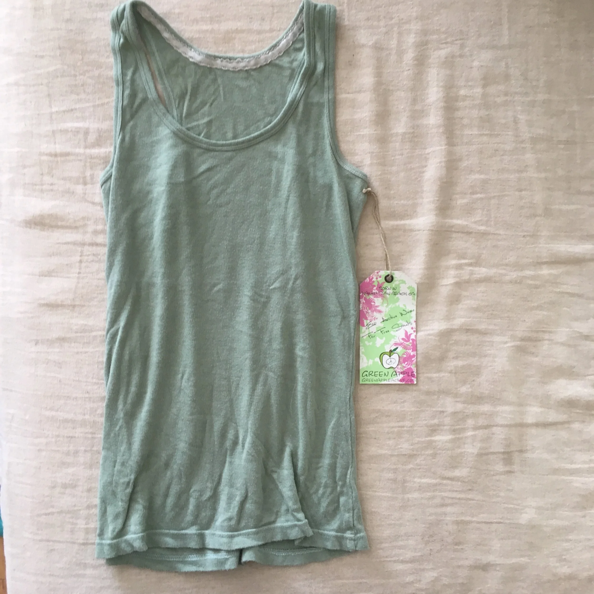 Green Apple Relaxed Fit Tank Top