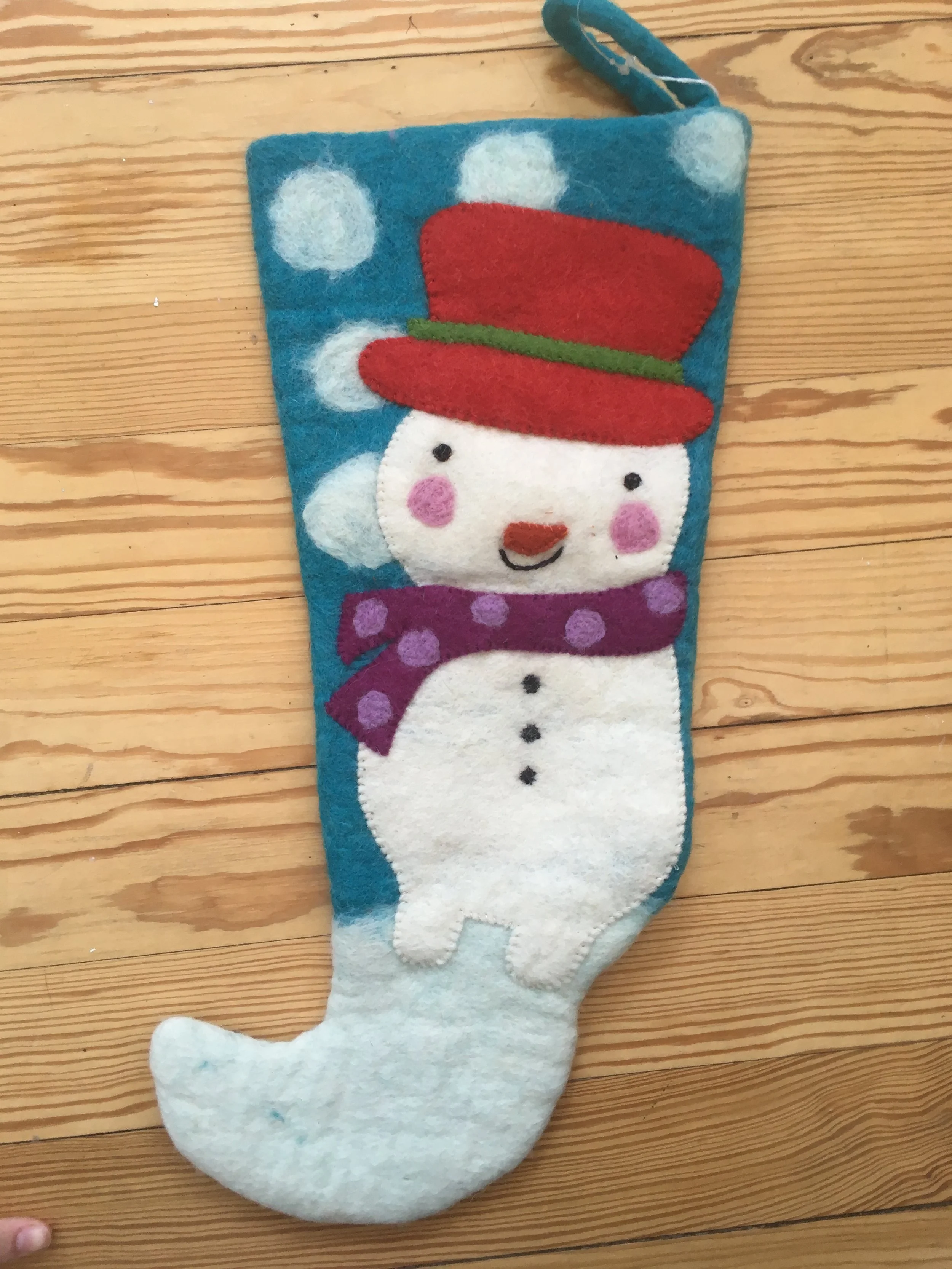 Snowman Stocking