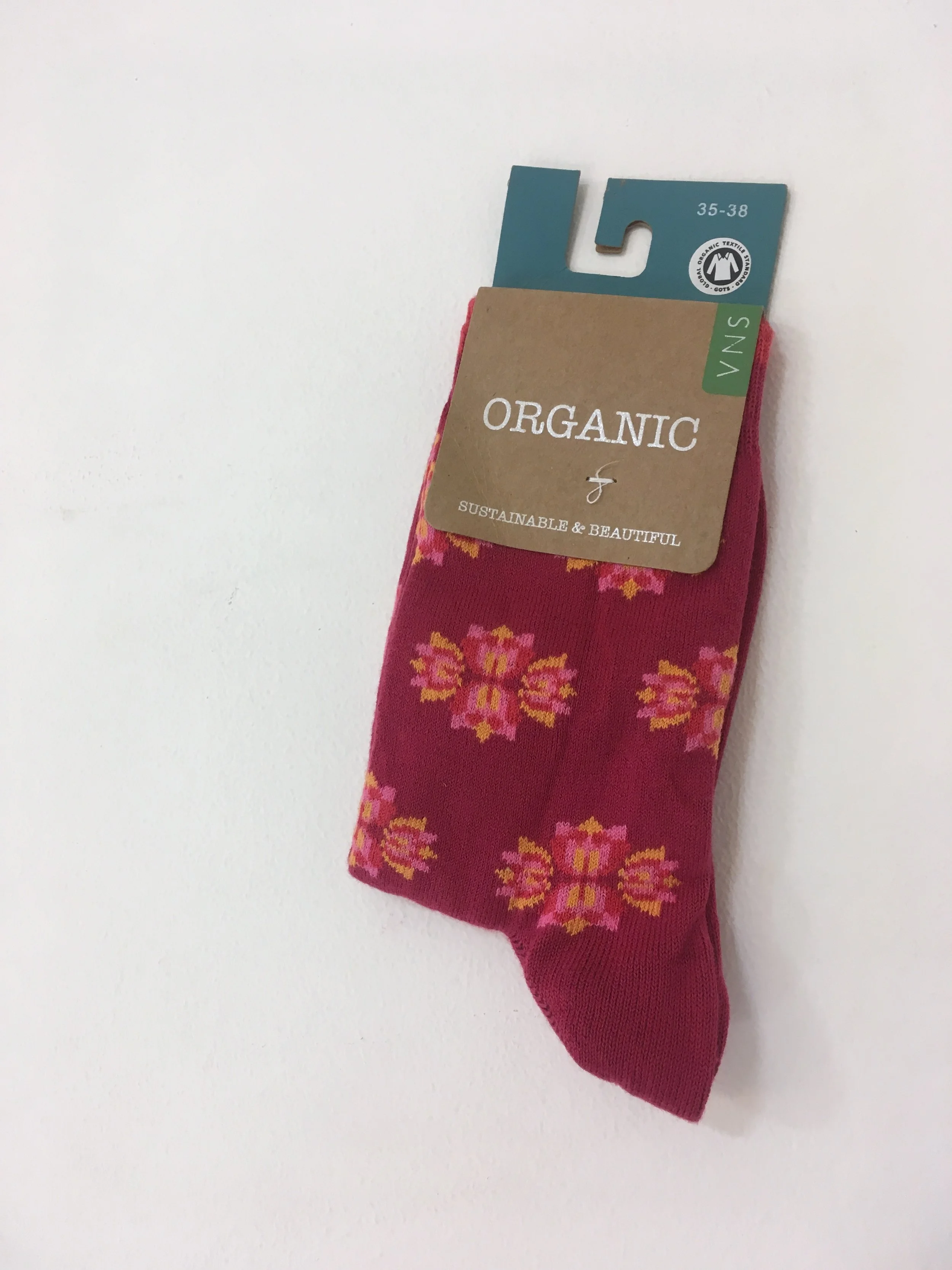 Floral Organic Cotton Socks