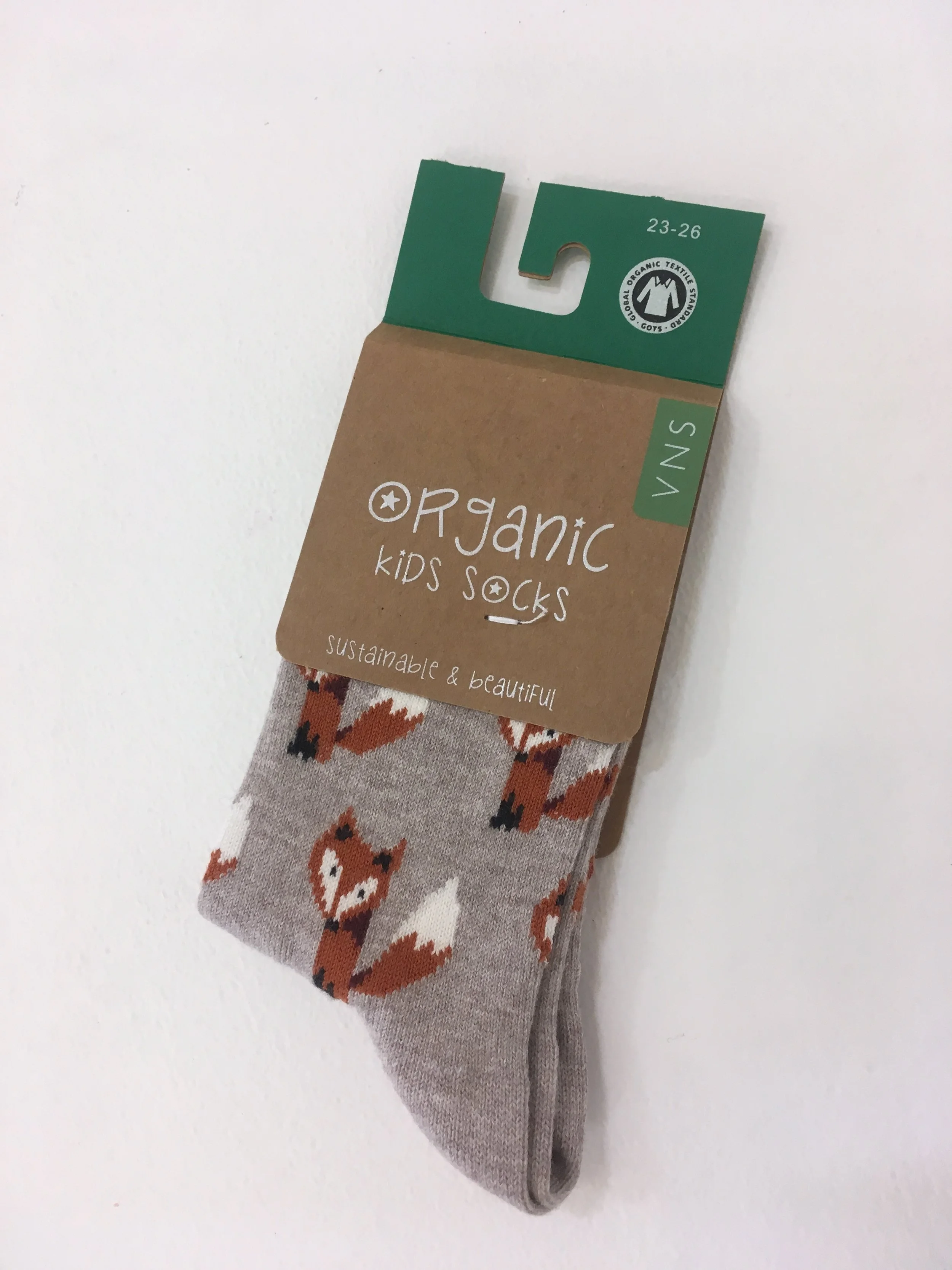 Organic Cotton Fox Socks