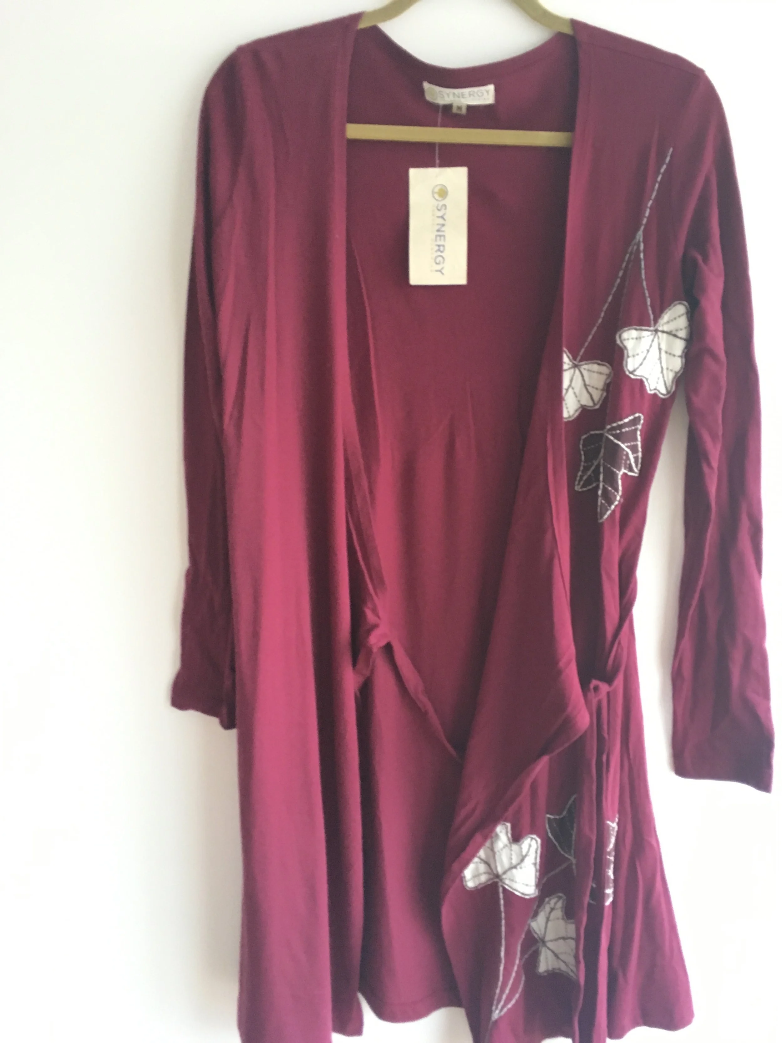 Organic Cotton Robe w/ Leaves