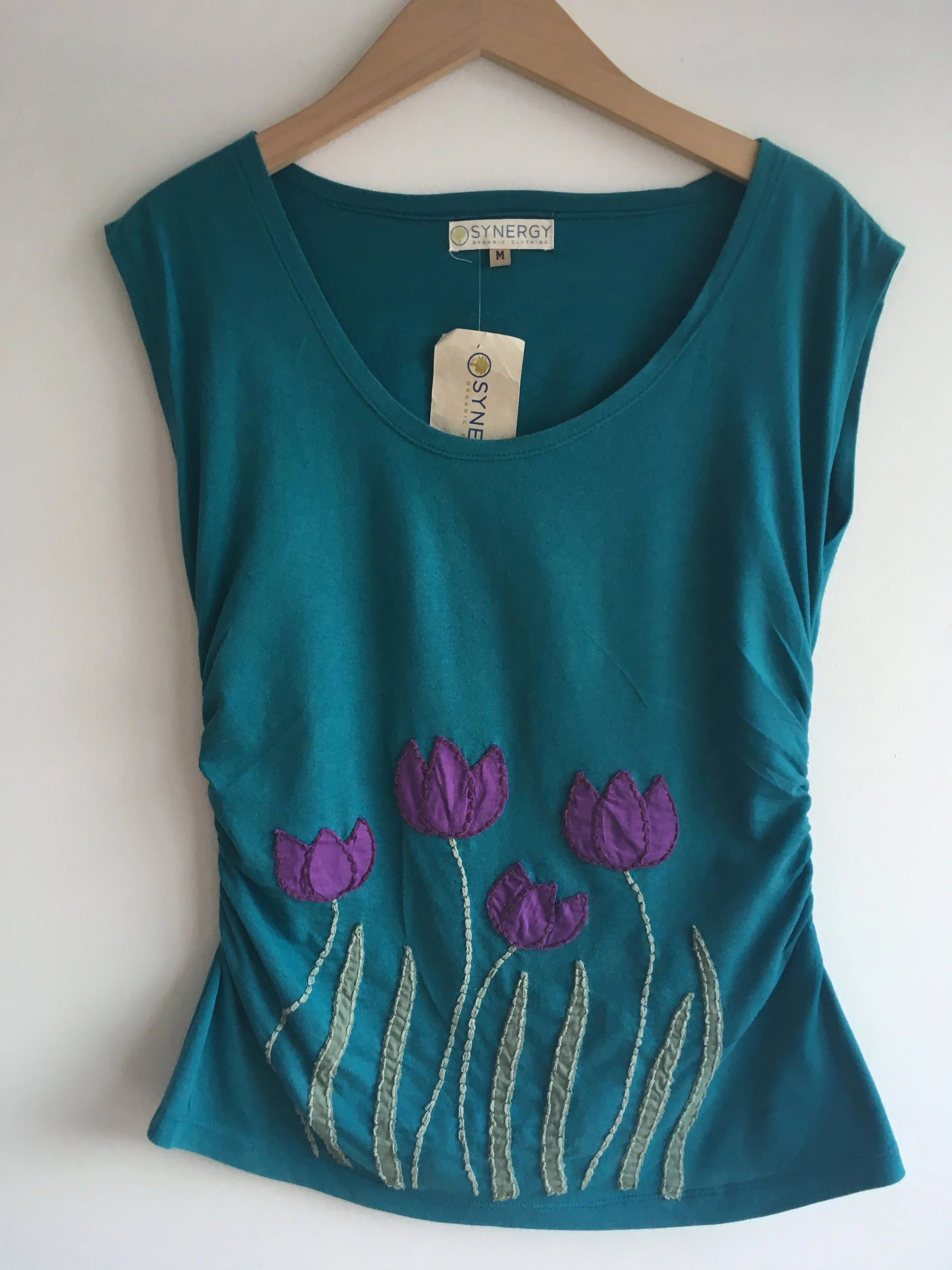 Organic Cotton Shirt w/ Tulips