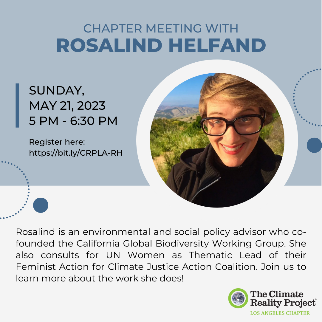 May Chapter Meeting with Rosalind Helfand